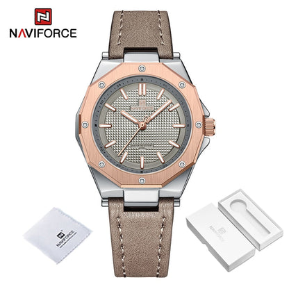 Minimalist Design Sports Watch for Women Casual Quartz Ladies Leather Wrist Watches Polygon Case Female Clock