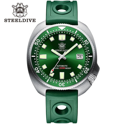 New Men SD1970 SteelDive Mechanical Watch Brand 44MM Men NH35 Dive Watch with Ceramic Bezel Watch