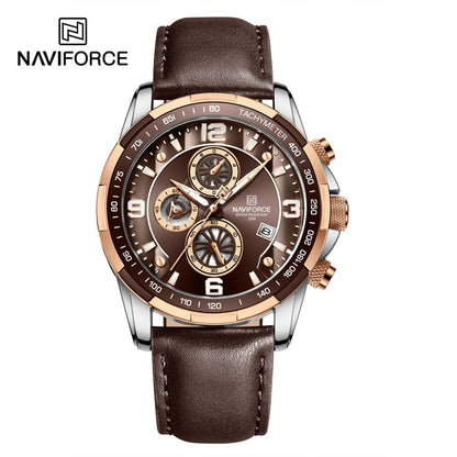 Luxury NAVIFORCE 100% Original Fashion Watch For Men Multifunction Sport Waterproof Man Quartz Wrist Watches Clock