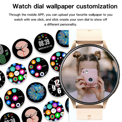 New Smart Watch Round Smartwatch Bluetooth Calls Watches Men Women Fitness Bracelet Custom Watch Face +Gift Box