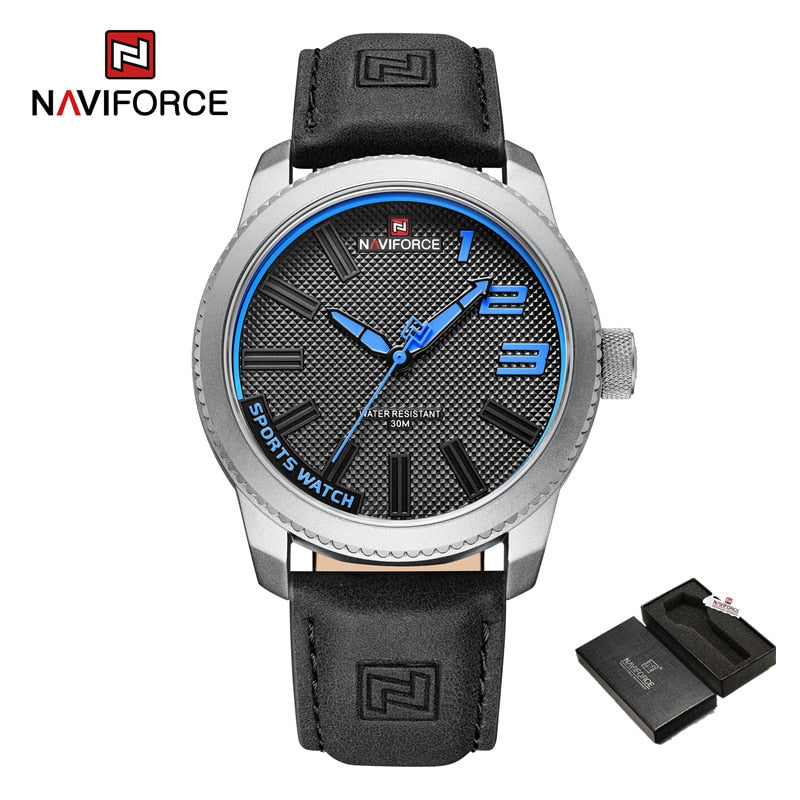 New Quartz Sport Waterproof Clock Fashion Luxury High Quality Male Leather Wrist watch