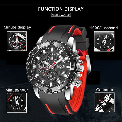 Luminous Men Watch Sport Army Men Watches Waterproof Quartz Clock Man Chronograph  Military WristWatch