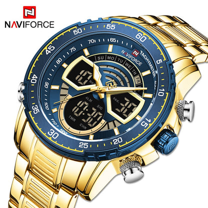 Men Watches Luxury Original Quartz Digital Analog Sport Wrist Watch for Men Waterproof Stainless Steel Clock