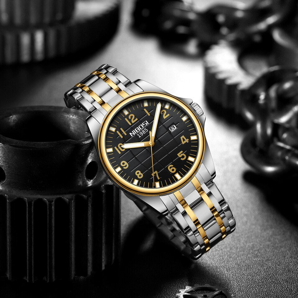 New Men Fashion Ultra Thin Watches Luxury Waterproof Luminous Date Watch For Man Business Relogio Masculino