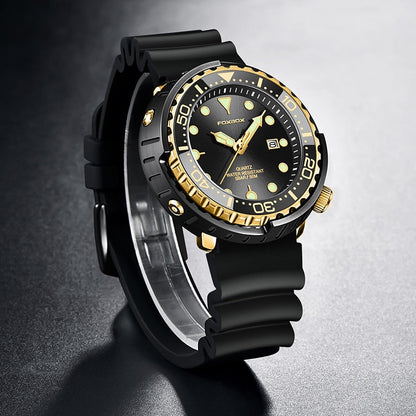 New Watch For Men Fashion Silicone belt Chronograph Sport Wristwatch 50M Waterproof Luminous Dive Male Clocks