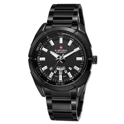 New Men Quartz Watches Full Steel Waterproof Casual Date Sport Military Wrist Watch Relogio Masculino