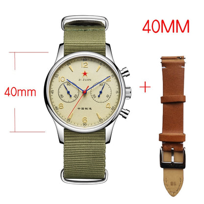 Chronograph Seagull Movement 1963 Mechanical Watch For Men 40mm ST1901 Sapphire 38mm Men Watch