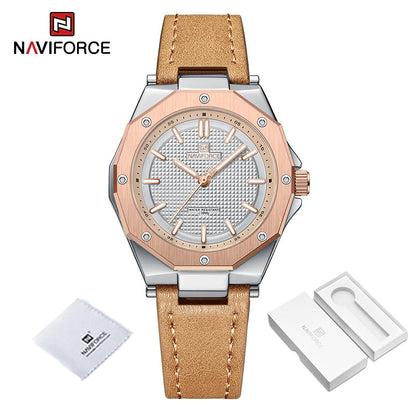Minimalist Design Sports Watch for Women Casual Quartz Ladies Leather Wrist Watches Polygon Case Female Clock
