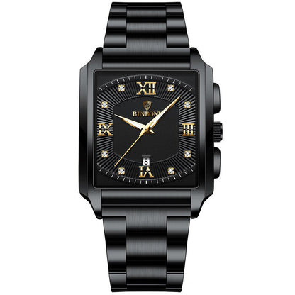 Relogio Masculino Wrist Watches Men Top Brand Luxury Golden Men Watches Gold Big Male Wristwatch Man Square Golden Dial