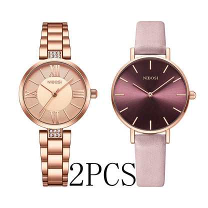 Women Watches Rose Gold Ladies Bracelet Watches Reloj Mujer Creative Waterproof Quartz Watches For Women