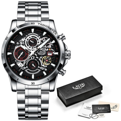 Men Watches Casual Luxury Sport Waterproof Quartz Watch Chronograph Military Watch Men Clock