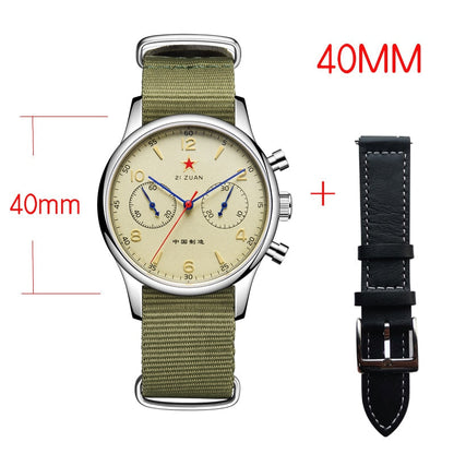 Chronograph Seagull Movement 1963 Mechanical Watch For Men 40mm ST1901 Sapphire 38mm Men Watch