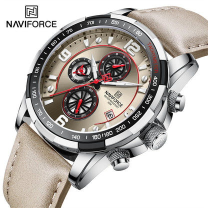 Luxury NAVIFORCE 100% Original Fashion Watch For Men Multifunction Sport Waterproof Man Quartz Wrist Watches Clock