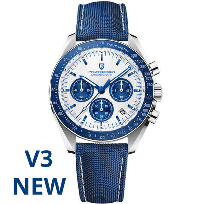 New Men Watches Top Luxury Quartz Watch For Men Automatic Date Speed Chronograph Sapphire Mirror Wristwatch