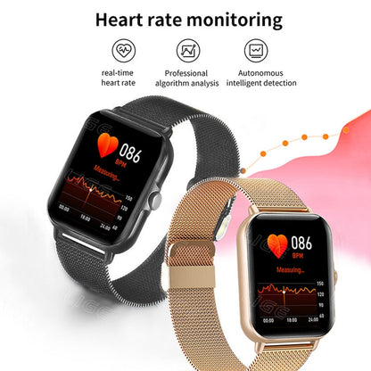 New Bluetooth Answer Call Smart Watch Men Full Touch Dial Call Fitness Tracker IP67 Waterproof smartwatch For Men Women+box
