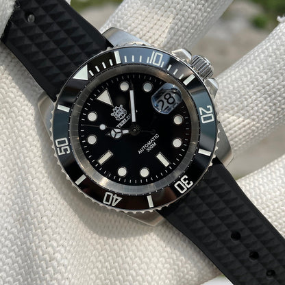 STEELDIVE SD1953 Black Dial Green Ceramic Bezel NH35 Automatic Watch 300M Waterproof Sapphire Glass Men Dive Watches 53HH-SWF Black, NH35 Movt, China
