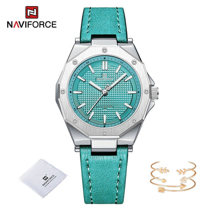 Minimalist Design Sports Watch for Women Casual Quartz Ladies Leather Wrist Watches Polygon Case Female Clock