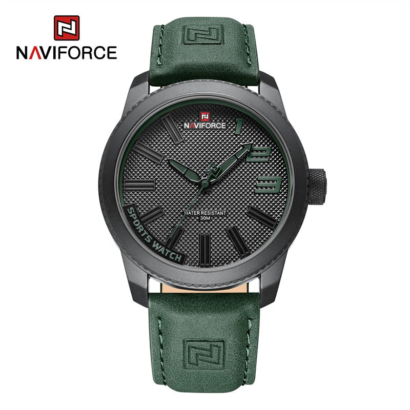 New Quartz Sport Waterproof Clock Fashion Luxury High Quality Male Leather Wrist watch BGNGN