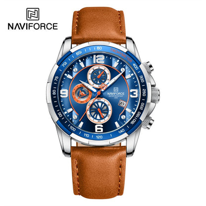 Luxury NAVIFORCE 100% Original Fashion Watch For Men Multifunction Sport Waterproof Man Quartz Wrist Watches Clock