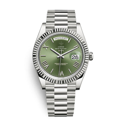 Original Casual Brand Watch Men Top Luxury Stainless Steel 3atm Waterproof daydate Business Men Fashion Wrist Watch