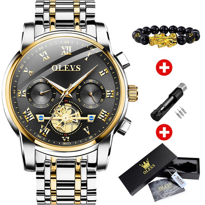 Top Brand Men Watches Classic Roman Scale Dial Luxury Wrist Watch for Man Original Quartz Waterproof Luminous Male reloj