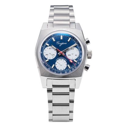 New 37mm Chronograph Watch of Men Seagull ST1902 Swan neck Movement Waterproof Mechanical Wristwatches Dome Sapphire