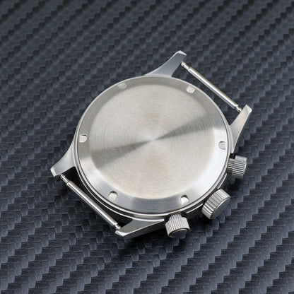 Baltany Retro Quartz Chronograph Watch Stainless Steel Case Fabric Strap 100M Waterproof Multifunction Military Watches