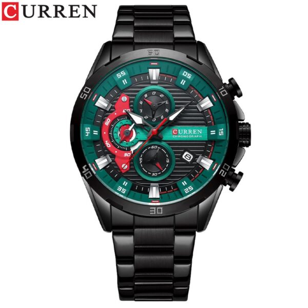 Chronograph Men Watches for Sport Casual Stainless Steel Luminous Wristwatches for Male Creative Design Quartz Clock - Image 4