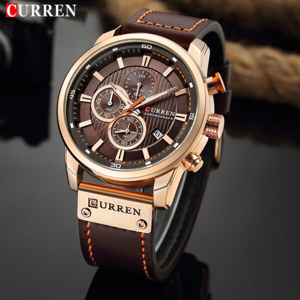 Top Brand Luxury Chronograph Quartz Watch Men Sports Watches Military Army Male Wrist Watch Clock CURREN relogio masculino - Image 8