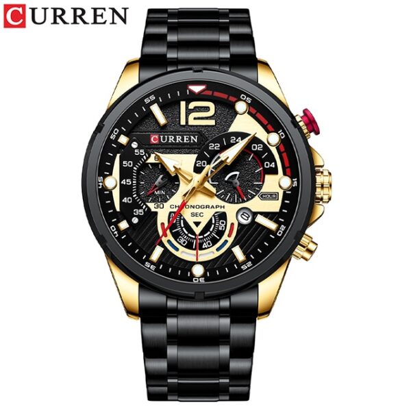 Casual Business Chronograph Waterproof Stainless Steel Watch Mens New Luxury Fashion Quartz Men Watches - Image 11