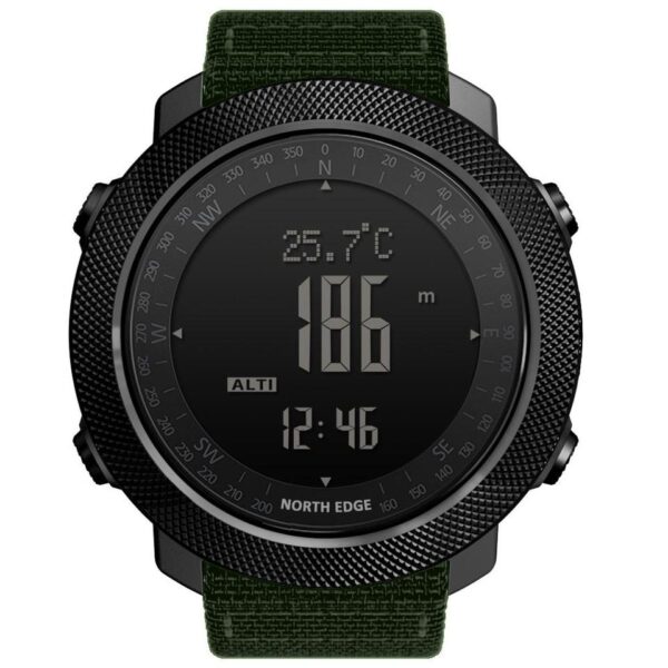 North Edge Men Sports Watches Waterproof 50M LED Digital Watch Men Military Compass Altitude Barometer - Image 14