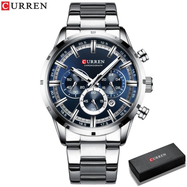 New Men Watches Top Brand Luxury Wrist Watch Quartz Clock Watch Men Waterproof Chronograph - Image 8