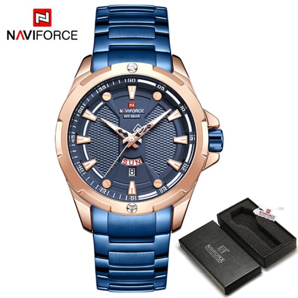 Luxury Gold Watch Men New Military Sport Quartz Wristwatch Casual Clock Stainless Steel Waterproof Watches - Image 5