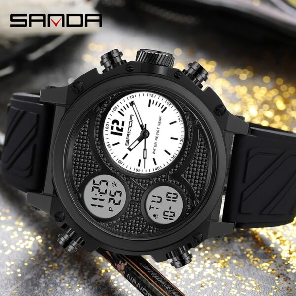 Display Quartz Watch for Men LED Sport Digital Watches 50m Waterproof Electronic Wristwatch Alarm Clock Relogio - Image 6