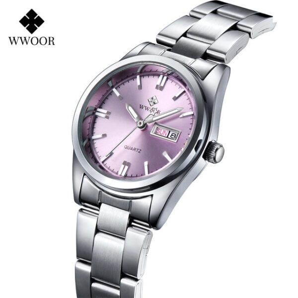 Ladies Watches Waterproof Quartz Silver Clock Women Automatic Date Dress Wrist Watch Reloj Mujer - Image 7