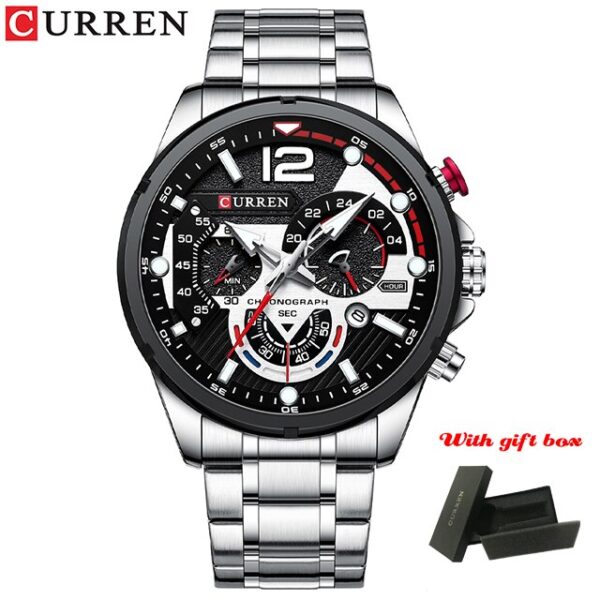 Casual Business Chronograph Waterproof Stainless Steel Watch Mens New Luxury Fashion Quartz Men Watches - Image 10