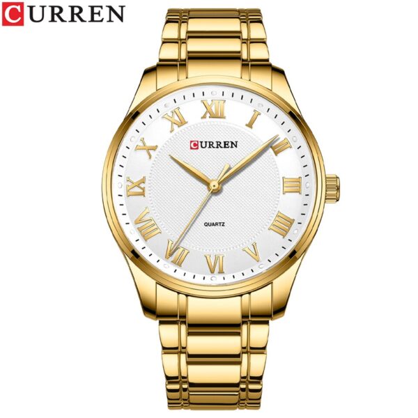 Classic Casual Watch for Men with Stainless Steel Band Simple Quartz Wristwatches with Rome Numbers for Business Man - Image 9