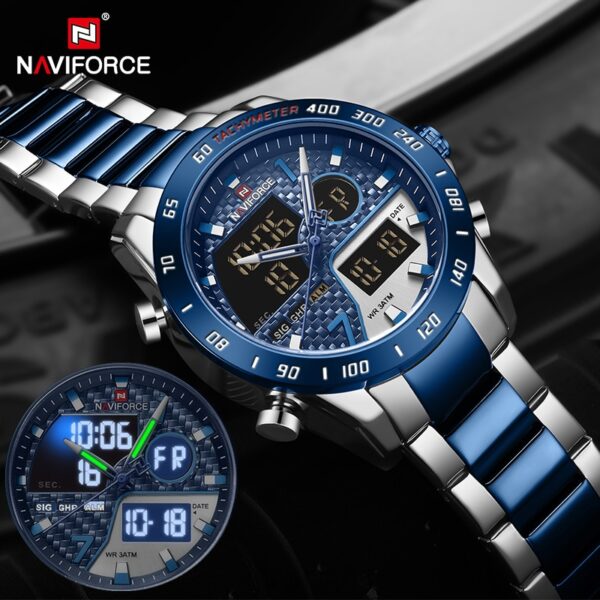 Luxury Brand Men Wrist Watch Military Digital Sport Watches For Man Steel Strap Quartz Clock Male Relogio Masculino - Image 7