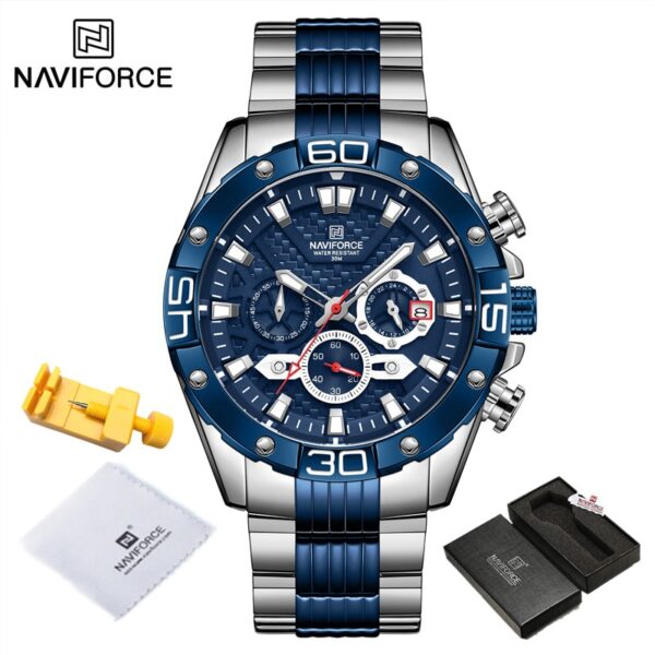 New Watches For Men Luxury Original Classic Quartz Clock Analog Chronograph Sport Waterproof Steel Band WristWatch - Image 11