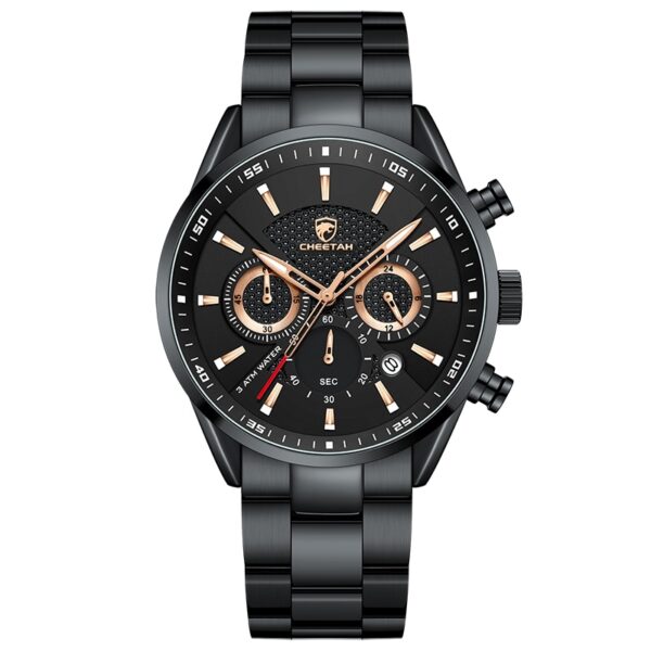 New Watch Top Brand Casual Sport Chronograph Men Watches Stainless Steel Wristwatch Big Dial Waterproof Quartz Clock - Image 10