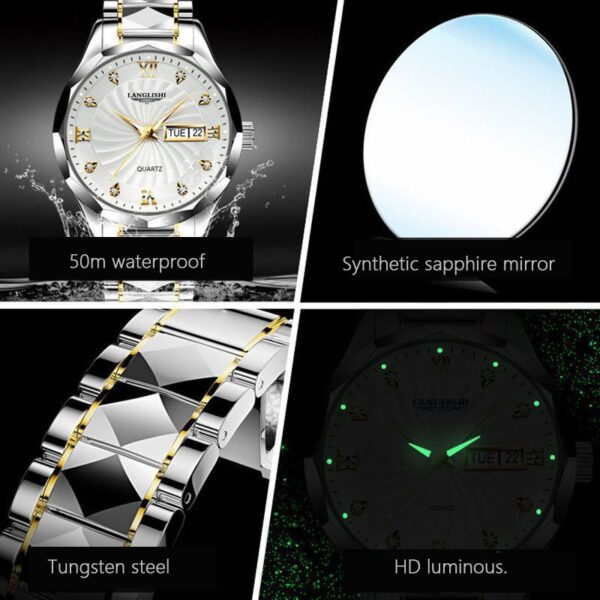 Role Watch Men Quartz Men Watches Top Luxury Brand Watch Man Gold Stainless Steel Relogio Masculino Waterproof - Image 2