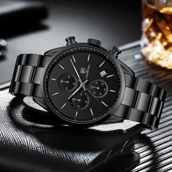 Men Top Brand Luxury Fashion Business Quartz Men Wristwatch Stainless Steel Waterproof Sports Clock - Image 10