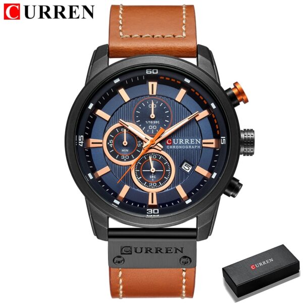 Top Brand Luxury Chronograph Quartz Watch Men Sports Watches Military Army Male Wrist Watch Clock CURREN relogio masculino - Image 17