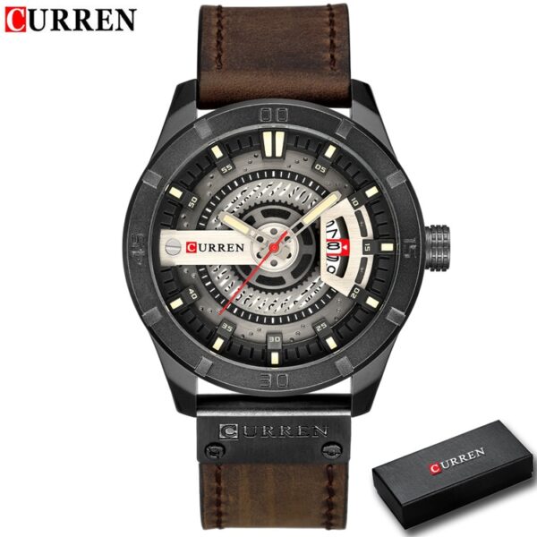 New Men Military Sports Watches Men Quartz Date Clock Man Casual Leather Wrist Watch Relogio Masculino - Image 7