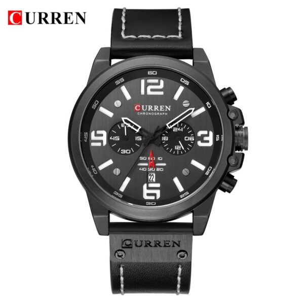 Men Watches Top Luxury Brand Waterproof Sport Wrist Watch Chronograph Quartz Military Genuine Leather Relogio Masculino - Image 13