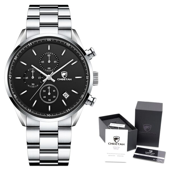 Men Top Brand Luxury Fashion Business Quartz Men Wristwatch Stainless Steel Waterproof Sports Clock - Image 7