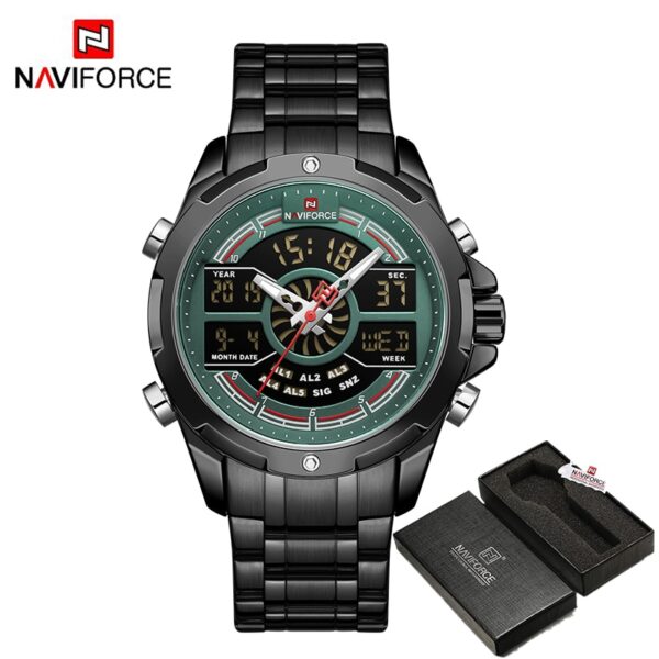 Luxury Original Watches For Men Digital Chronograph Fashion Sport Quartz Wrist Watch Stainless Steel Waterproof Clock - Image 3