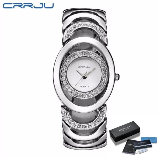 Gold Watch Women Luxury Brand bracelet Ladies Quartz Watch Gifts For Girl Full Stainless Steel Rhinestone wristwatches whatch - Image 13