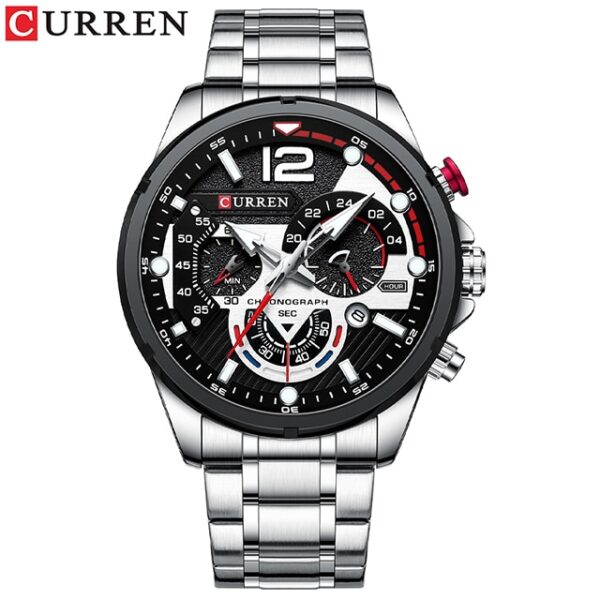 Casual Business Chronograph Waterproof Stainless Steel Watch Mens New Luxury Fashion Quartz Men Watches - Image 5