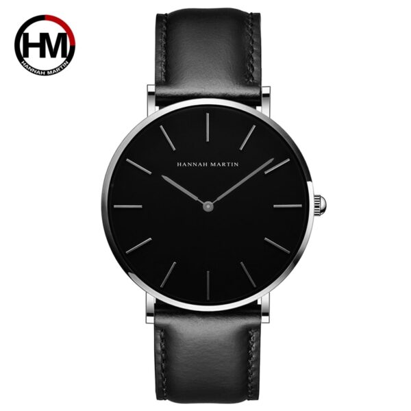 High Quality Rose Gold Dial Watch Men Leather Waterproof Wristwatch Women Dress Fashion Japan Quartz Movement Saat - Image 10